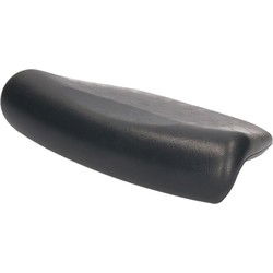 Badkussen - donkergrijs - 27 cm - extra comfortabel - met zuignappen - Badkussens