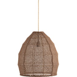 Light&living Hanglamp Ø42x42 cm MAKASSAR zijde chocolade bruin