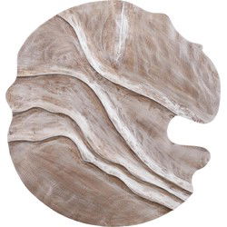 PTMD Wandpaneel Samraj - 90x2x90 cm - MDF - Bruin