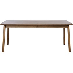 Eettafel Uitschuifbaar - Donkerbruin Eiken - 95x190-290cm - Bari