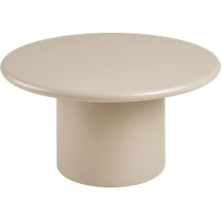 Nelson ronde houten salontafel beige - Ø 80 cm