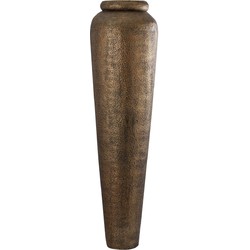 PTMD Bloempot Zavir - 56x56x198 cm - Aluminium - Goud