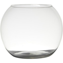 Hakbijl Glass Bloemenvaas - bolvormig - D25 x H20 cm - glas - vaas - Vazen
