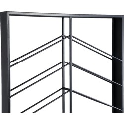 PTMD Vinno Wijnrek - 65 x 8 x 120 cm - Ijzer - Zwart
