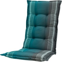 Madison - Hoge rug - Stef sea blue - 123x50 - Blauw