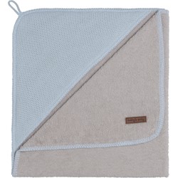 Baby's Only Baby badcape - Omslagdoek - Handdoek met capuchon Classic - Poederblauw - 75x85 cm - Badstof