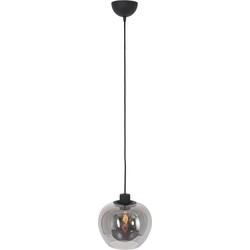 Steinhauer hanglamp Lotus - zwart - metaal - 25 cm - E27 fitting - 1897ZW