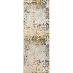 Modern Abstract Loper Gang BELLATRIX - Meerkleurig/Blauw - 80x220 cm 