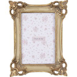 Clayre & Eef Fotolijst 10x15 cm Goudkleurig Kunststof Glas