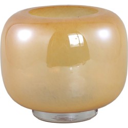 PTMD Vaas Mexx - 21x21x20 cm - Glas - Oranje