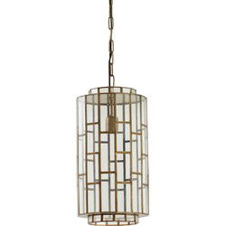 Light&living Hanglamp Ø24x45 cm SØSTRENE antiek brons+glas