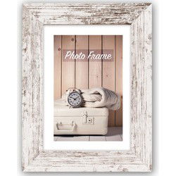 Zep Fotolijstje - white wash - hout - voor foto van 13 x 18 cm - Fotolijsten