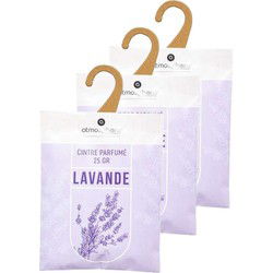 Atmosphera Geurzakjes Lavendel - 3x - met ophanghaak - geurkaartjes - Geurzakjes