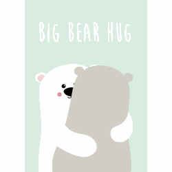 Studio Inktvis - Kaart Big Bear Hug