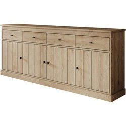 Meubella - Dressoir Vince - Eiken - 225 cm