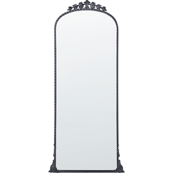 LIVRY - Wandspiegel - Zwart - 51 x 114 cm - Metaal