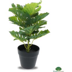 Greendream Kunstplant - Monstera Deliciosa - Gatenplant - Kamerplant - 30 cm