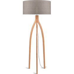 Vloerlamp Annapurna - Taupe/Bamboe- Ø60cm