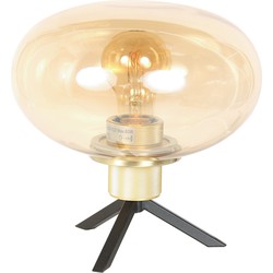 Steinhauer tafellamp Reflexion - amberkleurig - metaal - 22 cm - E27 fitting - 2681ME