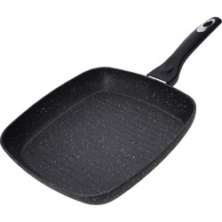 Zwarte grillpan koekenpan voor alle hittebronnen 26 cm - Grilpannen