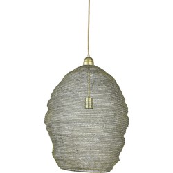 Light&living Hanglamp Ø45x60 cm NIKKI gaas licht goud