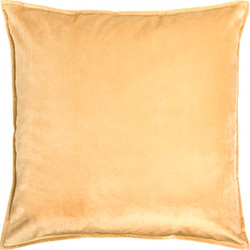 QUVIO Sierkussenhoes - 45x45cm – Fluweel - Beige