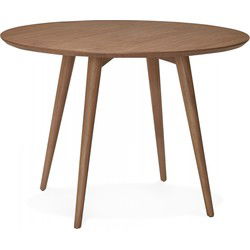 SWEDY ronde eettafel 120x120x75 cm Bruin