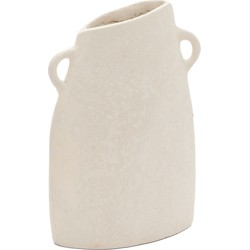 Kave Home - Neti vaas van wit papier-maché 27 cm
