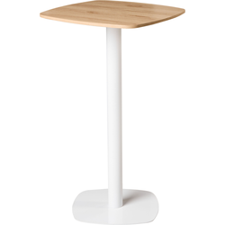 MORELLA - Statafel - Lichtbruin/Wit - 60 x 60 cm - MDF