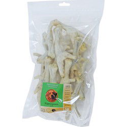 Natuurlijke Snack kippenpoten gepoft 250g in zak
