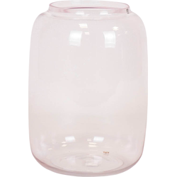 Vase - Big - Glass - Pink - 25x35cm
