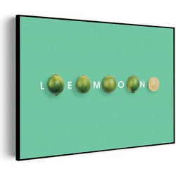 Muurwerken Akoestisch Schilderij - Lemon Groen - Geluidsdempend Wandpaneel - Wanddecoratie - Geluidsisolatie - PRO (AW 0.90) L (100x72)