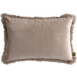 PTMD Nous Sierkussen - 60x3x40 cm - Fluweel - Beige