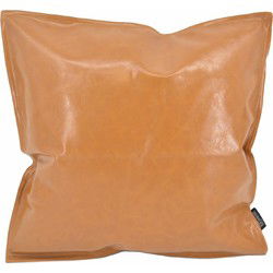 Sierkussen Shiny Leather Cognac | 45 x 45 cm | PU Leder