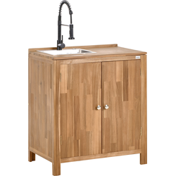 VENOSA  - Buitenkast wastafel - Bruin - 50 x 80 x 90 cm - Acaciahout