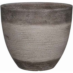 Mica Decorations Echo ronde pot taupe maat in cm: 27 x 31