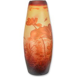 A CAMEO GLASS VASE 'DRAGON FLY'