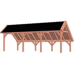 Trendhout douglas kapschuur De Hoeve XL, 820 x 380 cm