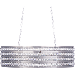 Beliani CAVONE - Hanglamp-Zilver-IJzer
