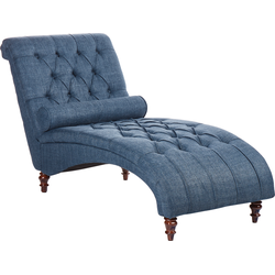 MURET - Chaise longue - Blauw - Symmetrisch - Polyester