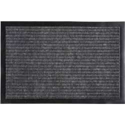 5Five Deurmat - donkergrijs - droogloopmat - 60 x 40 cm - Deurmatten