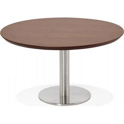 AGUA salontafel in notenhout afwerking - Ø 90 cm