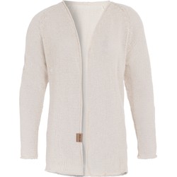 Knit Factory Jasmin Kort Gebreid Vest - Beige - 36/38