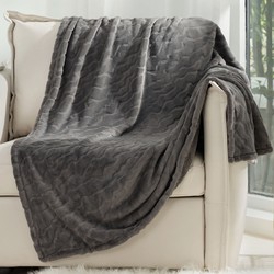 Cozy Bliss Luxury Milky Pluche Plaid Grijs 150 x 200 cm