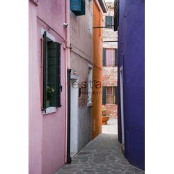 ESTAhome fotobehang street roze. paars en oranje