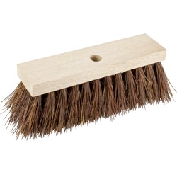 Buemag Bezem kop - Piassava - extra sterk - FSC hout - bruin - 30 cm - Bezem