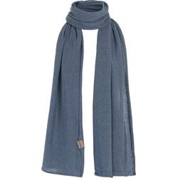 Knit Factory Iris Sjaal - Jeans - 200x50 cm