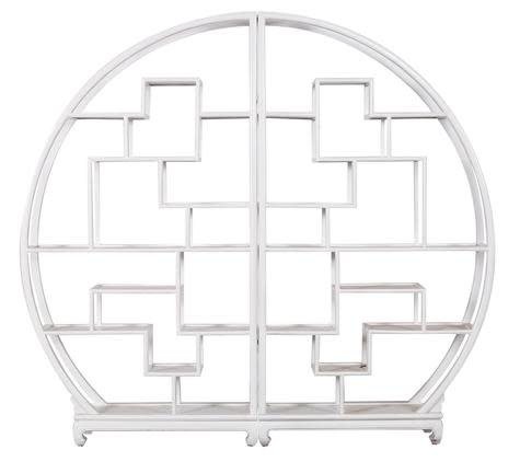 Fine Asianliving Fine Asianliving Chinese Ronde Open Display Kast Wit - 