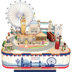 Tone-Cheer muziekdoosje Londen DIY Modelbouw Knutselen