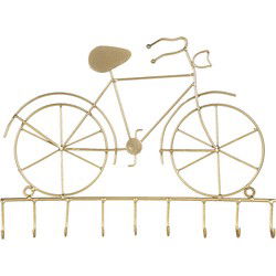 Clayre & Eef Sleutelrekje Fiets Goudkleurig IJzer